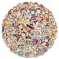 Algopix Similar Product 7 - MONIZY Monkey Stickers 50 Pieces Vinyl