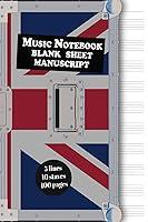 Algopix Similar Product 8 - Music Notebook Blank Sheet Manuscript