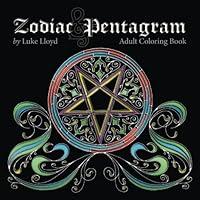 Algopix Similar Product 8 - Zodiac and Pentagram Adult Coloring