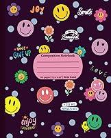 Algopix Similar Product 6 - Composition Notebook Wide Ruled Smiley