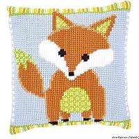 Algopix Similar Product 20 - Vervaco Brown Fox Pillow Cover Cross
