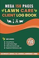 Algopix Similar Product 6 - Lawn Care Client Log Book 150 Pages to