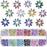 Algopix Similar Product 20 - TecUnite 1200 Pieces 12 Colors Shiny