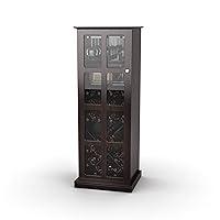 Algopix Similar Product 10 - Atlantic Windowpane Wood Wine Cabinet 