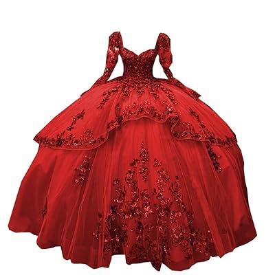 JJ'SHOUSE Beautiful Red Prom/Wedding dress, for tall women , size: L-XL