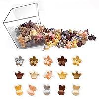 Algopix Similar Product 9 - YONOY 60Pcs Colorful Mini Hair Clips