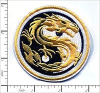 Algopix Similar Product 16 - Dragon yin yang iron on patch sm