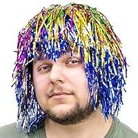 Algopix Similar Product 1 - 6Pack Glam Tinsel Party Wigs Halloween