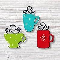 Algopix Similar Product 5 - Winter Mugs Magnets - Set of 3