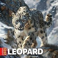 Algopix Similar Product 14 - Leopard Calendar 2025 365 Days of