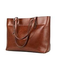 Algopix Similar Product 18 - Kattee Vintage Genuine Leather Tote