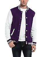 Algopix Similar Product 2 - COOFANDY Mens Vintage Letterman Jacket