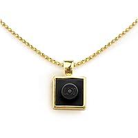 Algopix Similar Product 20 - Square Brick Charm with 18K Gold Plated