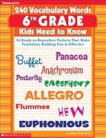 Algopix Similar Product 4 - 240 Vocabulary Words 6th Grade Kids