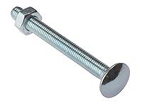 Algopix Similar Product 6 - ForgeFix Carriage Bolt  Nut ZP  M6 x