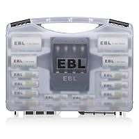 Algopix Similar Product 9 - EBL Black Batteries Box Include 