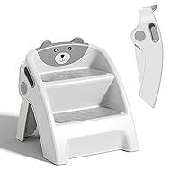 Algopix Similar Product 5 - Folding Kids Step Stool for Bathroom