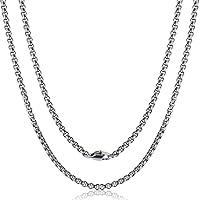 Algopix Similar Product 6 - SanThree Pure Titanium Necklace for Men