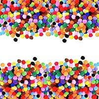 Algopix Similar Product 5 - Mini Pom Pom 1000 PCS Assorted Pompoms