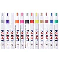 Algopix Similar Product 14 - 12 Colors Waterproof Tire Paint Pen