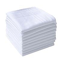 Algopix Similar Product 11 - Mens Pure Cotton Handkerchief White