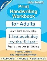 Algopix Similar Product 7 - Print Handwriting Workbook for Adults