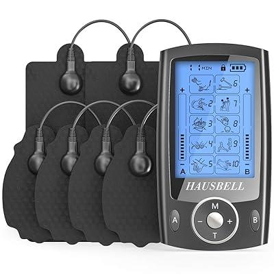TENS Unit Muscle Stimulator with 4 Electrode Pads, 8 Modes Rechargeable  Electric Pulse Massager Pain Relief Tens Machine for Back, Neck, Arm, Leg 
