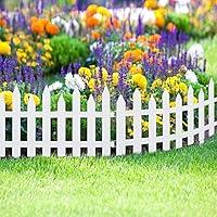 Algopix Similar Product 12 - DETTELIN Plastic White Edging Fence