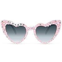 Algopix Similar Product 17 - YOGFIT Heart Sunglasses for Women