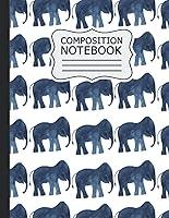 Algopix Similar Product 7 - Elephant Composition Notebook Wide