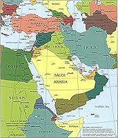 Algopix Similar Product 5 - Middle East CIA Map  Iraq Iran Israel