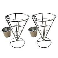 Algopix Similar Product 10 - MIAO JIN 2Pcs French Fries Stand Cone