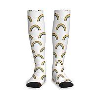 Algopix Similar Product 15 - UIANG Rainbow DesignCompression Sock