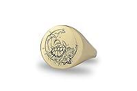 Algopix Similar Product 6 - Engraved Turtle Signet Ring  Custom