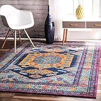 Algopix Similar Product 1 - nuLOOM Delena Persian Floral Area Rug