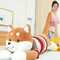 Algopix Similar Product 20 - WLLYXUS Long Shiba Inu Plush Pillow