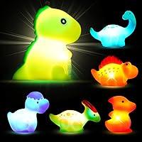 Algopix Similar Product 2 - Light Up Dinosaur Bath Toys6 Pack Baby