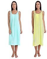 Algopix Similar Product 1 - TWGE Cotton Full Length Camisole for