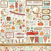 Algopix Similar Product 5 - Echo Park Paper Fall Market Cardstock
