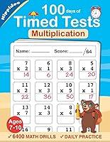 Algopix Similar Product 19 - Timed Tests Multiplication Math