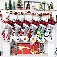 Algopix Similar Product 15 - BHD BEAUTY Set of 6 Christmas Stockings