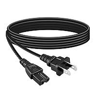Algopix Similar Product 5 - Dysead 6ft 2Prong Power Cord Cable