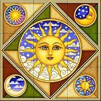 Algopix Similar Product 9 - Ceramic Tile Mural  Celestial Rise