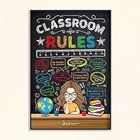 Algopix Similar Product 7 - Personalized Classroom Rules Wall Art