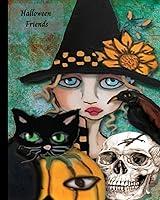 Algopix Similar Product 20 - Composition Notebook Halloween Friends