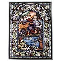 Algopix Similar Product 15 - Stained Glass Panel  Saint Francis