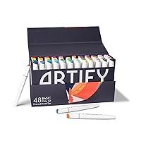 Algopix Similar Product 10 - ARTIFY 48 Basic Colors Art Markers