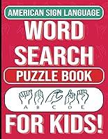 Algopix Similar Product 3 - ASL Word Search for Kids 65 Themed