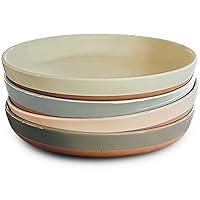 Algopix Similar Product 8 - Mora Ceramic Flat Pasta Bowl Set of