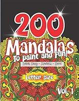 Algopix Similar Product 7 - 200 Mandalas To Paint and fun